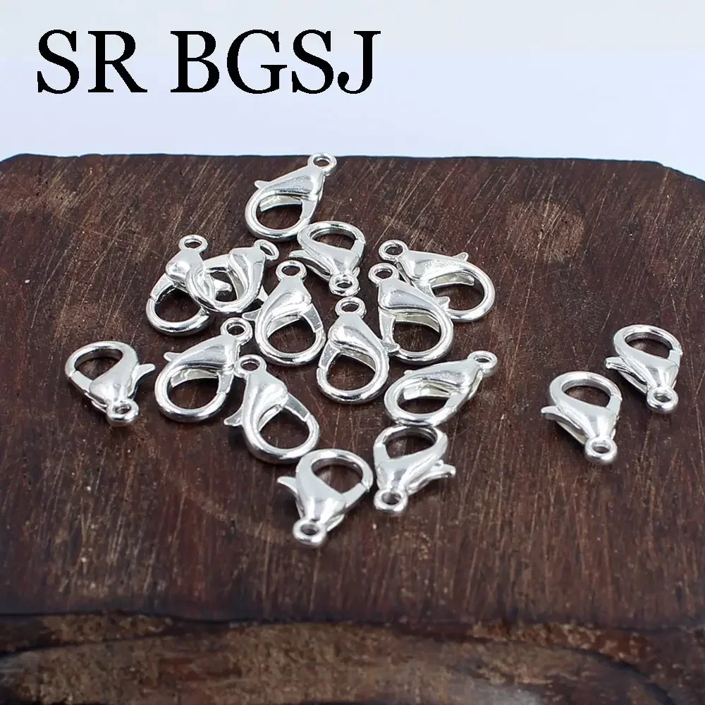 100pcs 14mm Silver Plated Lobster Claw Clasp Jewelry Finding For DIY Necklace Bracelet
100pcs 14mm Silver Plated Lobster Claw Clasp Jewelry Finding For DIY Necklace Bracelet