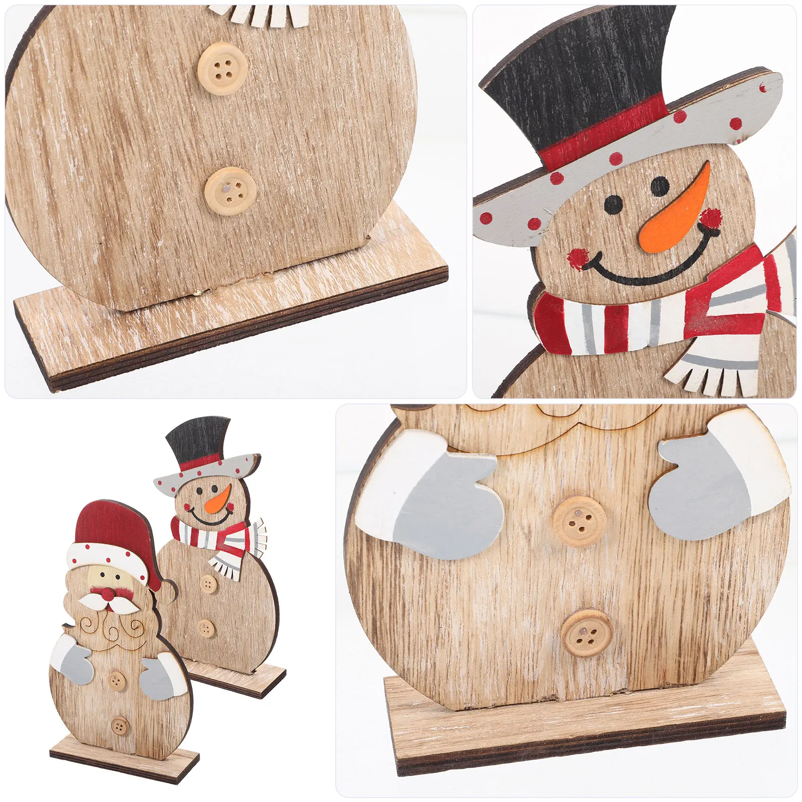 2pcs Wooden Snowman Decorations Christmas Ornaments Eco-Friendly Tree Decor Kindergarten Office Party Wedding
2pcs Wooden Snowman Decorations Christmas Ornaments Eco-Friendly Tree Decor Kindergarten Office Party Wedding