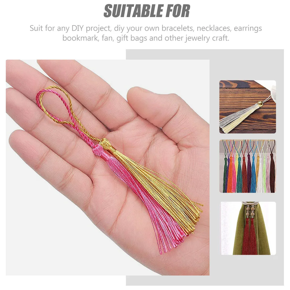 300pcs Bookmark Tassels Colored Fan Diy Craft Keychain Hat Hanging Tassels Durable Unique Color Combinations Perfect Gift For
300pcs Bookmark Tassels Colored Fan Diy Craft Keychain Hat Hanging Tassels Durable Unique Color Combinations Perfect Gift For