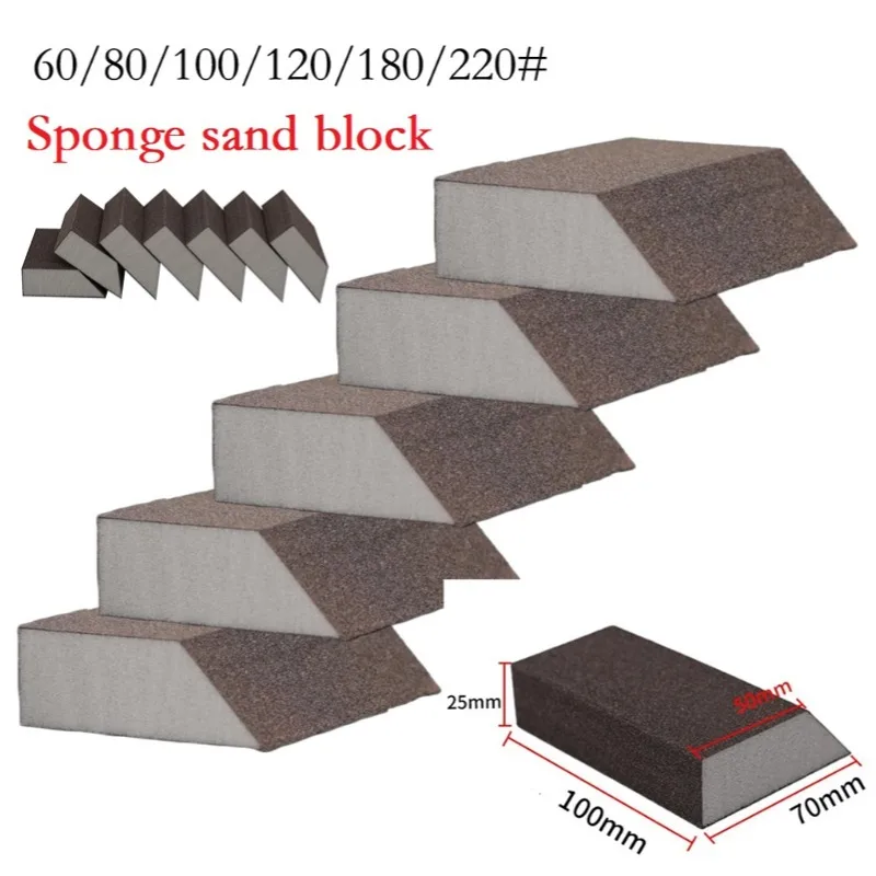 1pc Sponge Sanding Block Sandpaper Sponge Pads 60-320grit Grinding Pads For Metal Wood Furniture Polishing Abrasive Tools
1pc Sponge Sanding Block Sandpaper Sponge Pads 60-320grit Grinding Pads For Metal Wood Furniture Polishing Abrasive Tools
