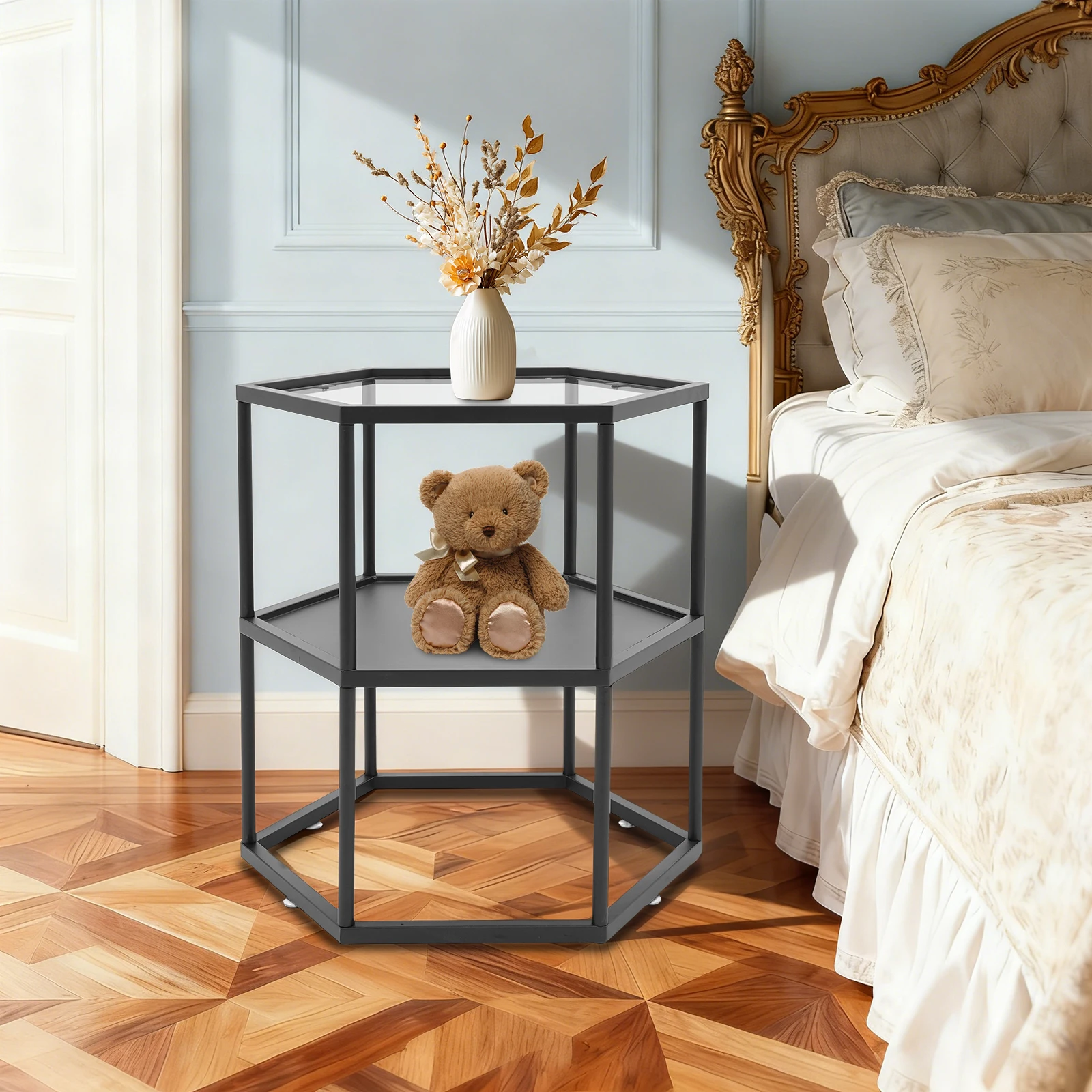 2-Tier Side Table, 24in Scientifically Engineered Height 50lbs Overall Load-Capacity for Living Study Room Bedroom Office Hotel
2-Tier Side Table, 24in Scientifically Engineered Height 50lbs Overall Load-Capacity for Living Study Room Bedroom Office Hotel