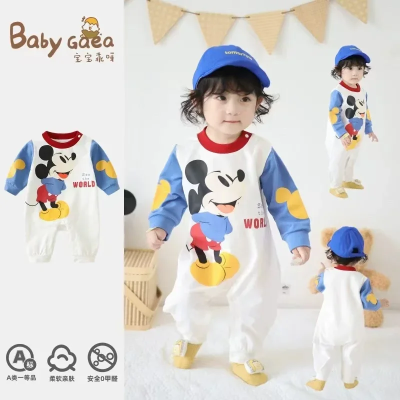 Spring Winter Newborn Baby Boys Rompers Cartoon Mickey Mouse Print Long Sleeve Jumpsuit Cotton Kid Girl Bodysuits Outfit Clothes
Spring Winter Newborn Baby Boys Rompers Cartoon Mickey Mouse Print Long Sleeve Jumpsuit Cotton Kid Girl Bodysuits Outfit Clothes