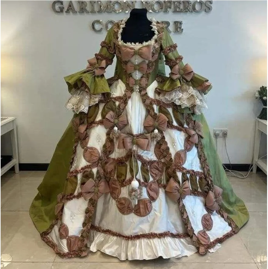 18th Century Rococo Baroque French Court Dress Royal Queen Marie Antoinette Robe A La Francaise Georgian Ball Gown Custom Made
18th Century Rococo Baroque French Court Dress Royal Queen Marie Antoinette Robe A La Francaise Georgian Ball Gown Custom Made
