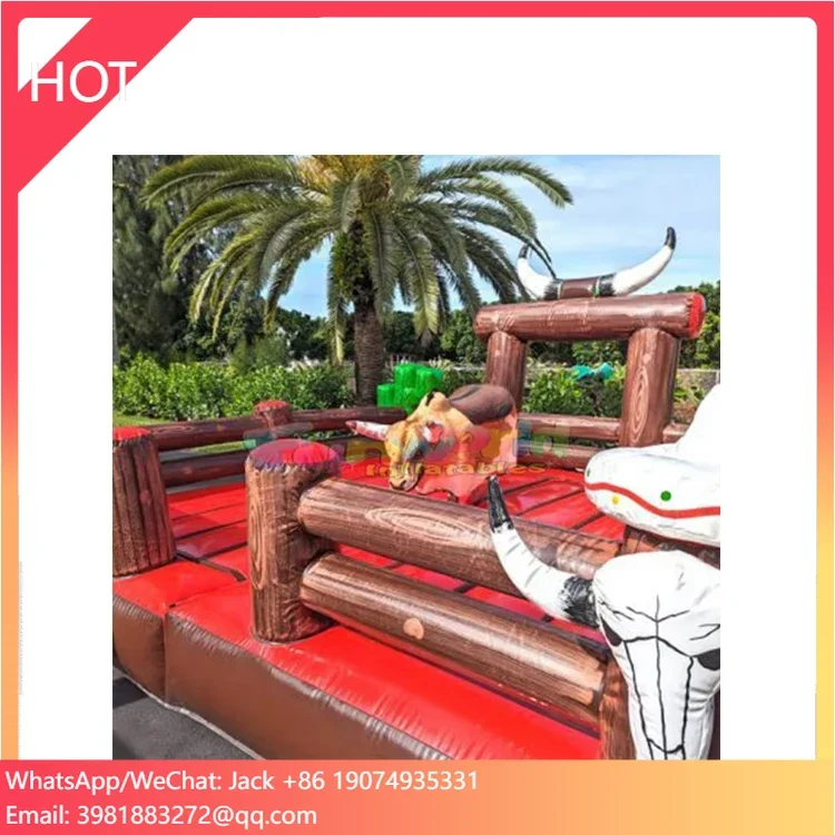 Commercial Inflatable Mechanical Bull Ride Adults' Electric Sports Model with Blower & Repair Accessories Vinyl Material
Commercial Inflatable Mechanical Bull Ride Adults' Electric Sports Model with Blower & Repair Accessories Vinyl Material