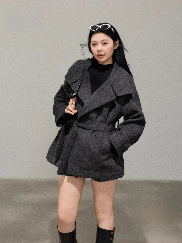 plus Size Women's Woolen Coat High Collar Deep ey Korean Sle Winter Slimming nce Sensation Commute Faion
plus Size Women's Woolen Coat High Collar Deep ey Korean Sle Winter Slimming nce Sensation Commute Faion