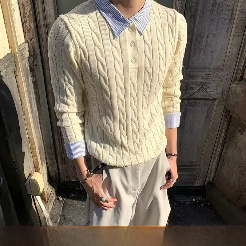 American Sle V-Ne Knitted Sweater Cardigan Men's Color Casual Loose Fit Winter Outerwear Polyester Fiber
American Sle V-Ne Knitted Sweater Cardigan Men's Color Casual Loose Fit Winter Outerwear Polyester Fiber