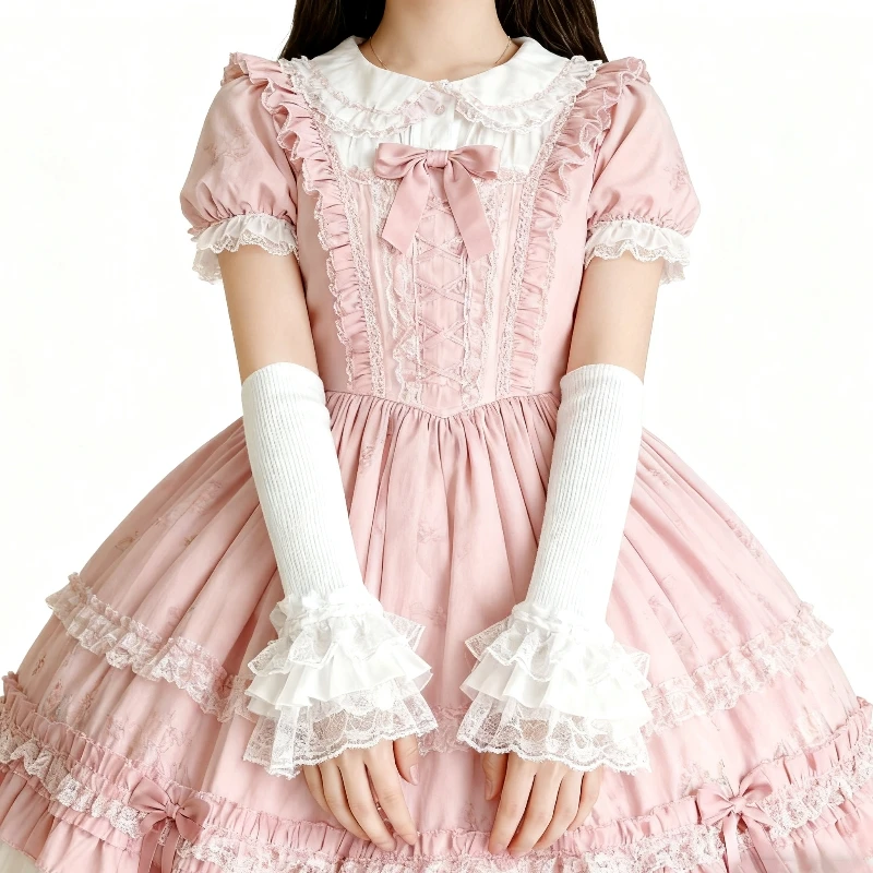 Lace Ruffles Cuff Long Elastic Lolita Knitted Lace Sleeves Arm Covers Wrist Cuffs Winter Sweater Decorative Sleeves
Lace Ruffles Cuff Long Elastic Lolita Knitted Lace Sleeves Arm Covers Wrist Cuffs Winter Sweater Decorative Sleeves