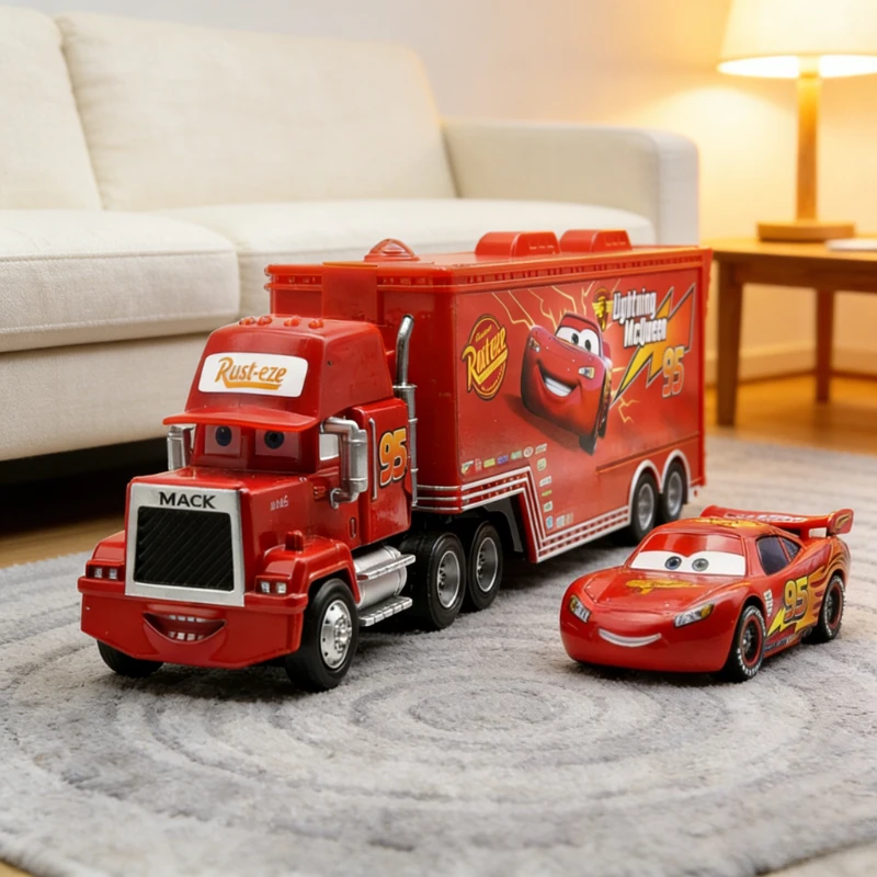 NEW Disney Pixar Cars And Truck Set | Lightning Mcqueen Uncle Mack Model Trucks | Racing Car Holiday Birthday Gift for Boys Kids
NEW Disney Pixar Cars And Truck Set | Lightning Mcqueen Uncle Mack Model Trucks | Racing Car Holiday Birthday Gift for Boys Kids