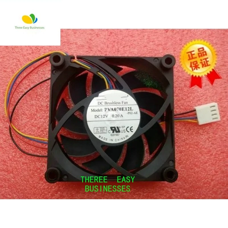 Оригинальный 70*70*15 PVA070E12L DC12V 0,20A 4-проводной бесшумный вентилятор охлаждения процессора
Оригинальный 70*70*15 PVA070E12L DC12V 0,20A 4-проводной бесшумный вентилятор охлаждения процессора