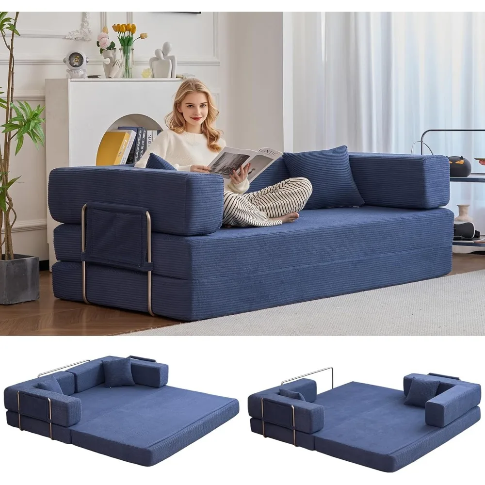Folding Sofa Bed Convertable Corduroy Couch King Size Floor Sleeper 4-in-1 DIY Combination Modular Sofa Fold Out Futon Lounge Co
Folding Sofa Bed Convertable Corduroy Couch King Size Floor Sleeper 4-in-1 DIY Combination Modular Sofa Fold Out Futon Lounge Co
