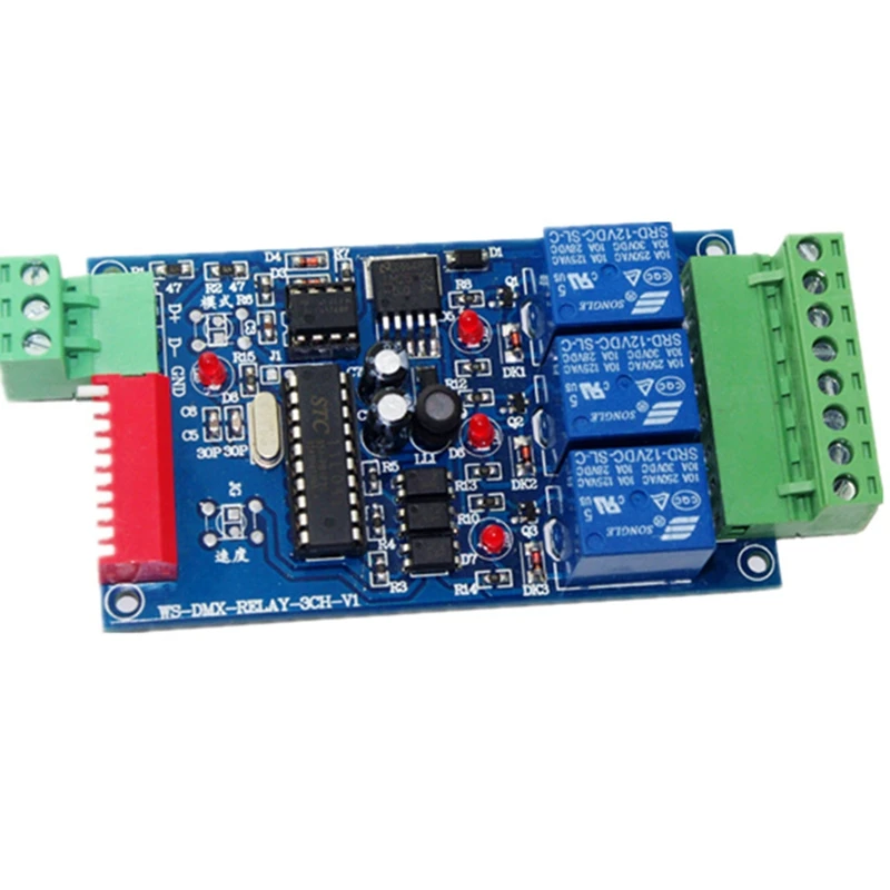 3CH DMX 512 RELAY OUTPUT , LED Dmx512 Controller Board, LED DMX512 Decoder,Relay Switch Controller
3CH DMX 512 RELAY OUTPUT , LED Dmx512 Controller Board, LED DMX512 Decoder,Relay Switch Controller
