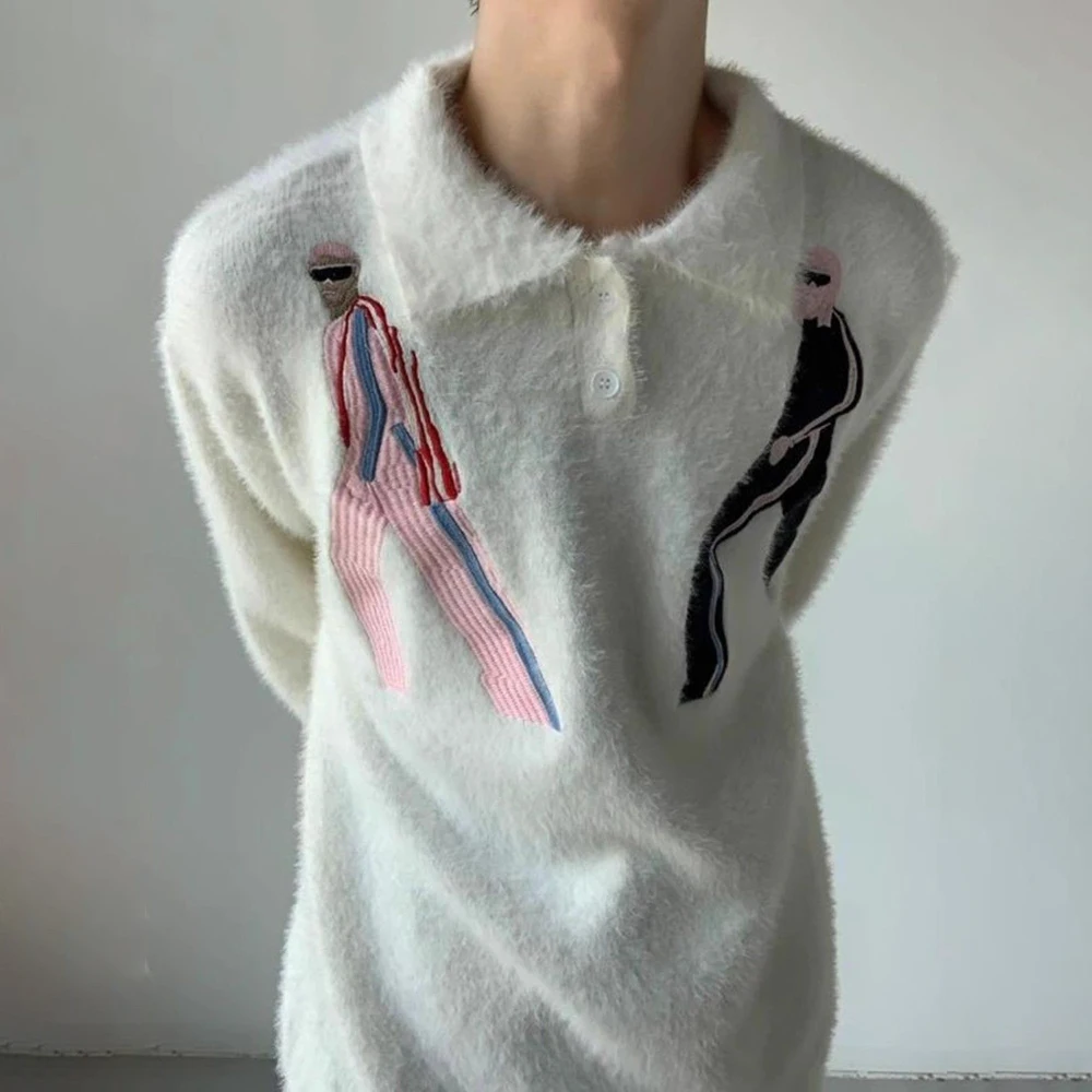 Новый зимний мужской свитер однотонного цвета с вышивкой, в американском ретро-стиле, модный, трендовый, простой, повседневный, свободный, нишевый мужской топ
Новый зимний мужской свитер однотонного цвета с вышивкой, в американском ретро-стиле, модный, трендовый, простой, повседневный, свободный, нишевый мужской топ