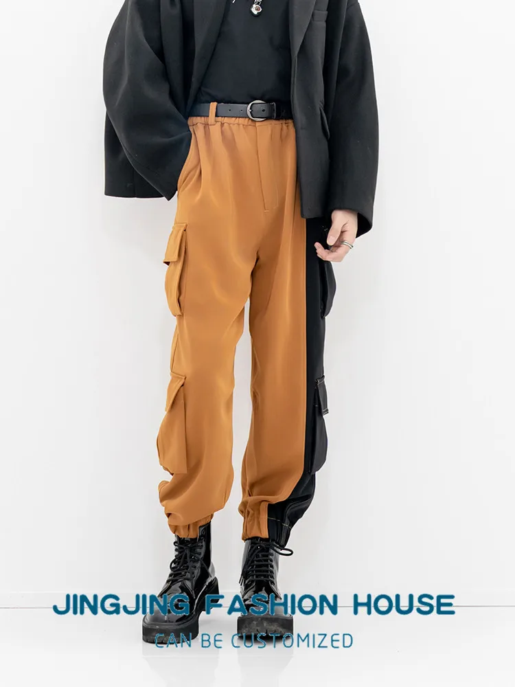 S-6XL!!2022 Original design Men's loose closed Harlan pants patchwork black overalls long pants loose middle waist
S-6XL!!2022 Original design Men's loose closed Harlan pants patchwork black overalls long pants loose middle waist