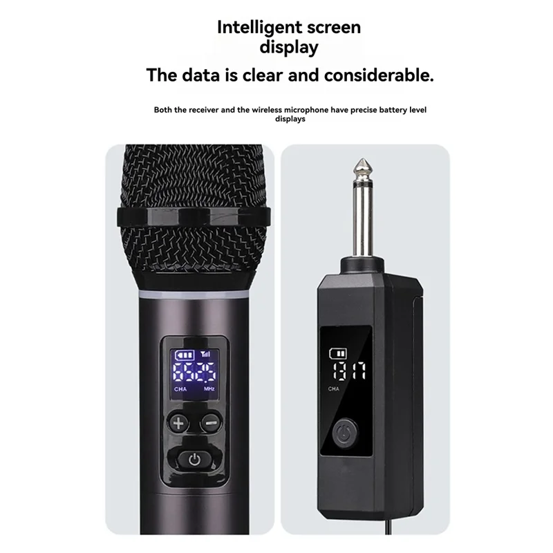 A51Q-UHF 2.4G Handheld Microphone Wireless Rechargeable One To Two Micro For Karaoke Live Party Show Meeting
A51Q-UHF 2.4G Handheld Microphone Wireless Rechargeable One To Two Micro For Karaoke Live Party Show Meeting