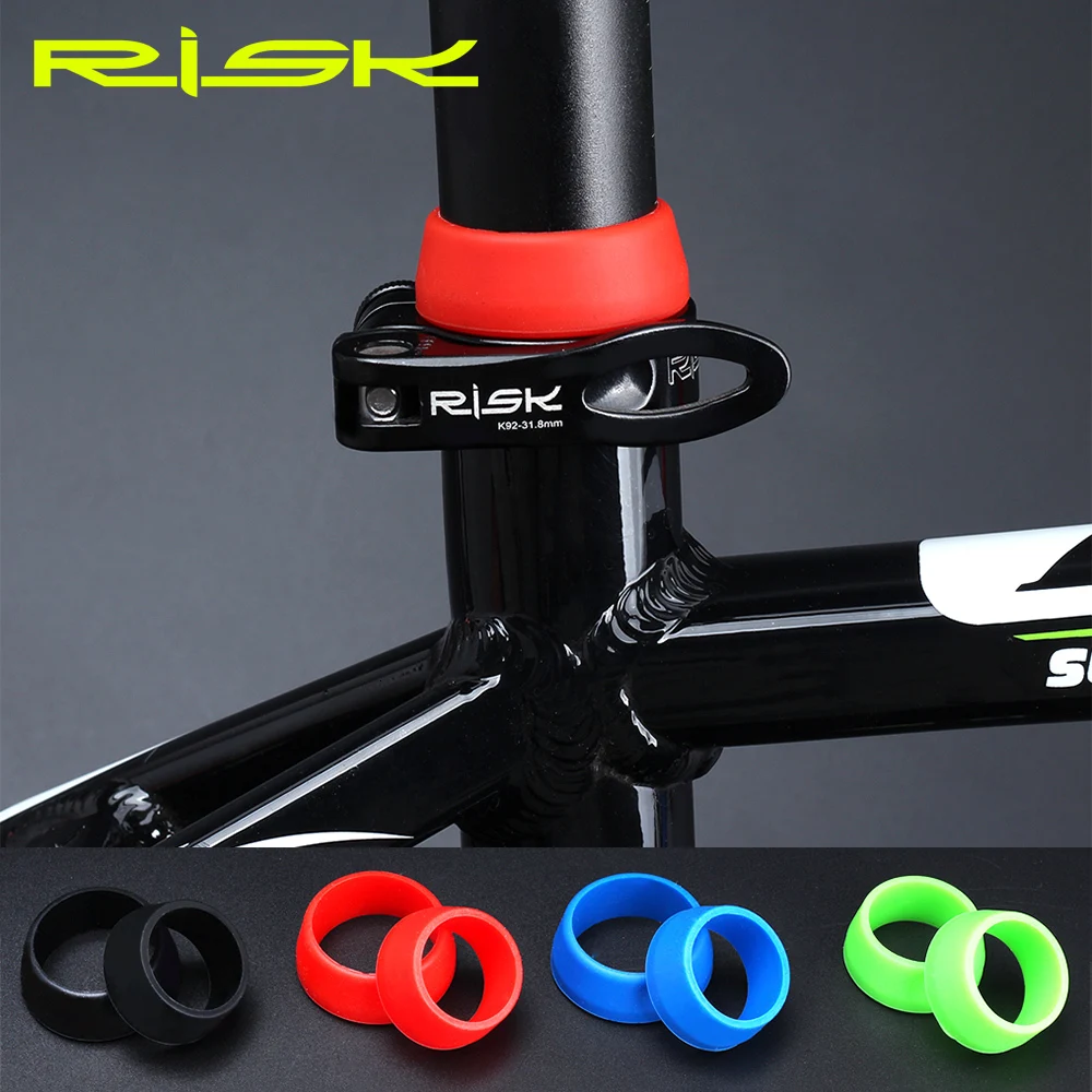 RISK 2pcs Cycling Silicone Waterproof Mountain Bike Seat Post Protective Bicycle Seat Post Rubber Ring Dust Cover Seat Post Ring
RISK 2pcs Cycling Silicone Waterproof Mountain Bike Seat Post Protective Bicycle Seat Post Rubber Ring Dust Cover Seat Post Ring