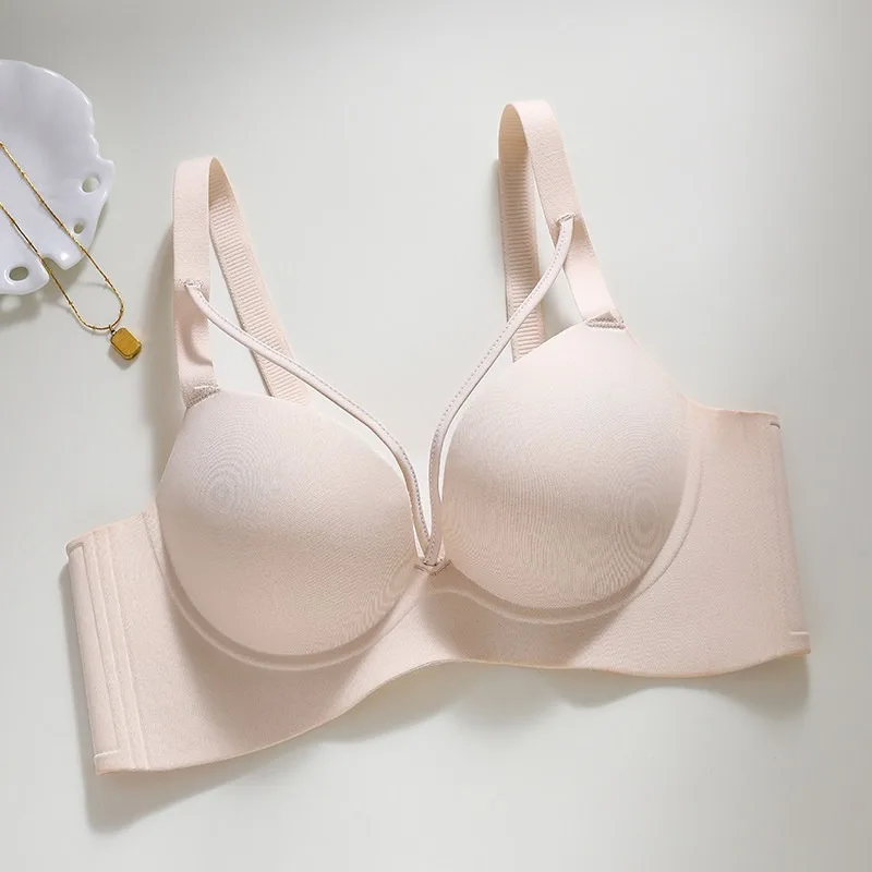 Silent Underwear Bra Small Bust Full Coverage Large Cup Double Nipple No Gaps Back Support Smooth Invisible Daily Wear Brassiere
Silent Underwear Bra Small Bust Full Coverage Large Cup Double Nipple No Gaps Back Support Smooth Invisible Daily Wear Brassiere