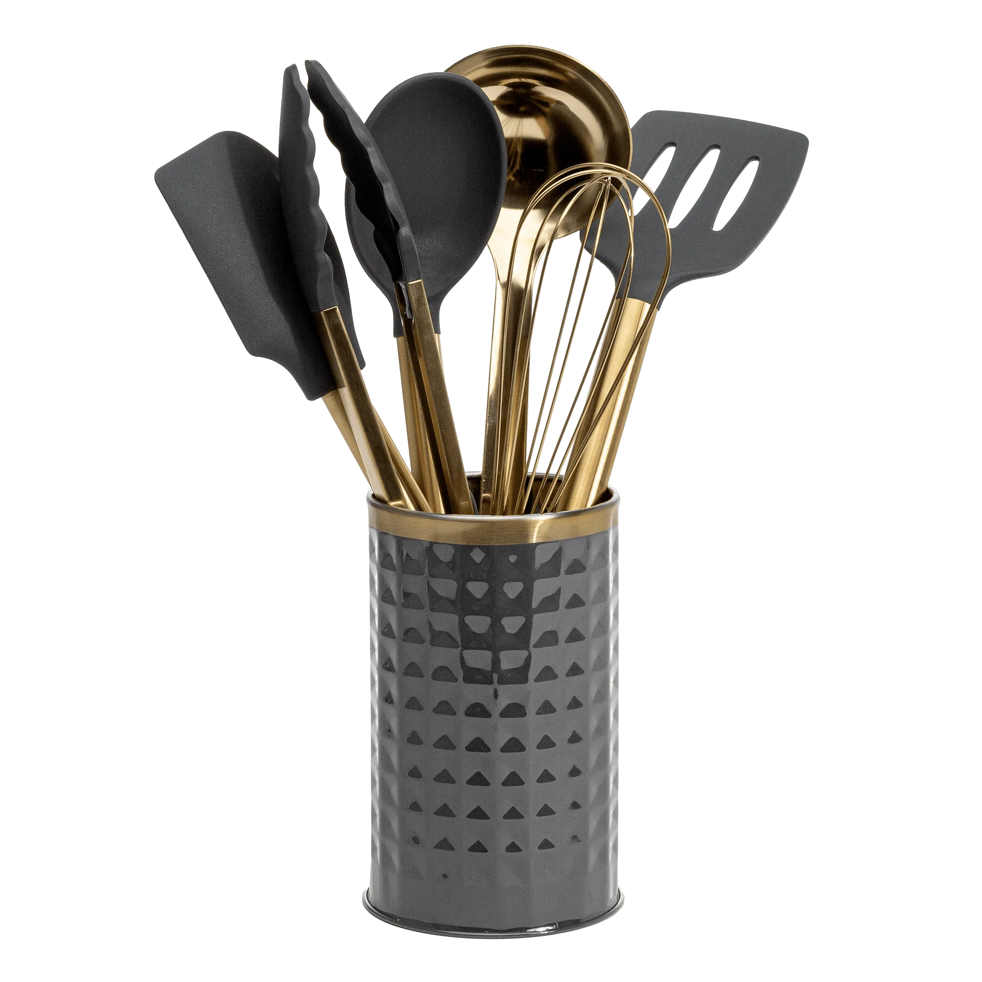 7-Piece Cooking Utensils Set, Silicone and Stainless Steel, Gray
7-Piece Cooking Utensils Set, Silicone and Stainless Steel, Gray