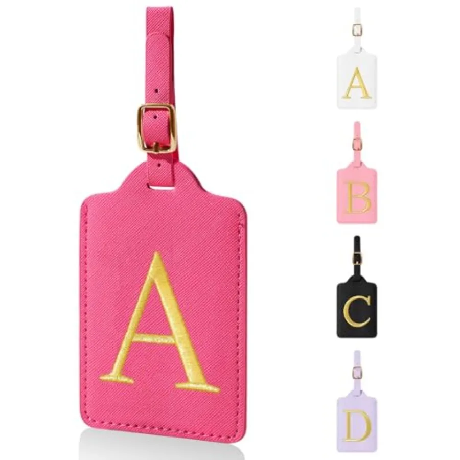 Personalized Initial Luggage Tags for Suitcases, Leather Letter Cute Luggage Tags with Privacy Name Card, Embroidered Monogramm
Personalized Initial Luggage Tags for Suitcases, Leather Letter Cute Luggage Tags with Privacy Name Card, Embroidered Monogramm