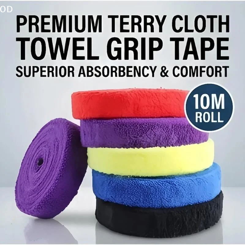 5M 10M Badminton Tennis Racket Overgrips Anti Skid Microfiber Racket Handle Wrapping Belt Absorbing Replacement Accessories
5M 10M Badminton Tennis Racket Overgrips Anti Skid Microfiber Racket Handle Wrapping Belt Absorbing Replacement Accessories