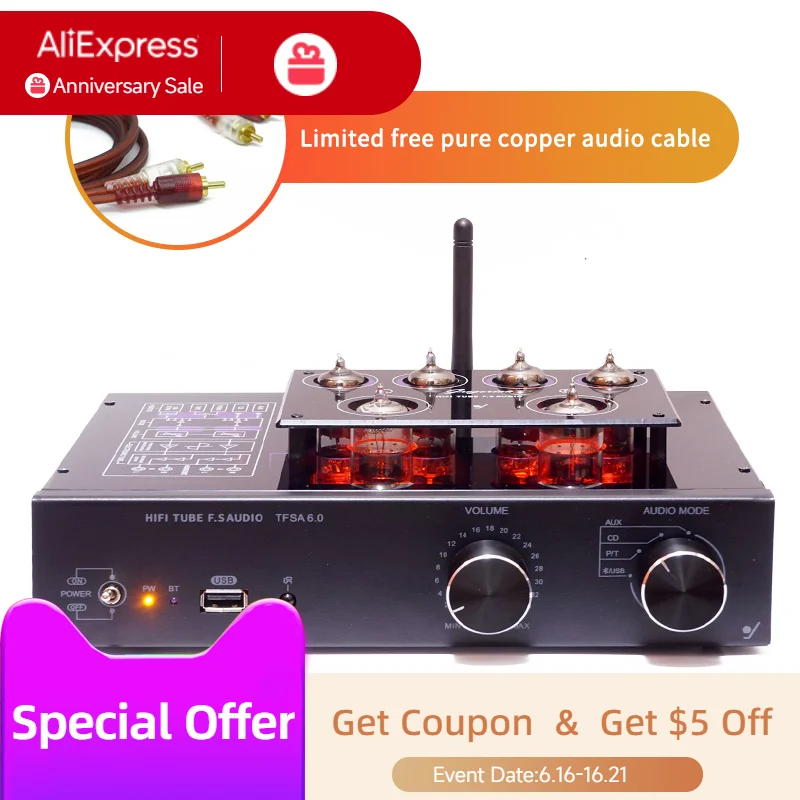 Classic 6922 Line Tube Preamp Bluetooth 5.0 Class A Audiophile 6N2 6K4 Tube HIFI Preamp Vinyl Phono Amplifier USB Lossless Play
Classic 6922 Line Tube Preamp Bluetooth 5.0 Class A Audiophile 6N2 6K4 Tube HIFI Preamp Vinyl Phono Amplifier USB Lossless Play