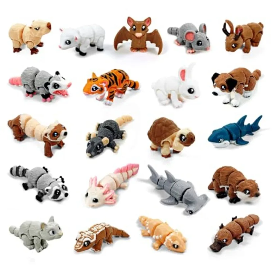 Mini Animal Statues - Movable Joints Realistic Collectible Figurines Set for Adults, Home Office Desk Decoration and Display
Mini Animal Statues - Movable Joints Realistic Collectible Figurines Set for Adults, Home Office Desk Decoration and Display
