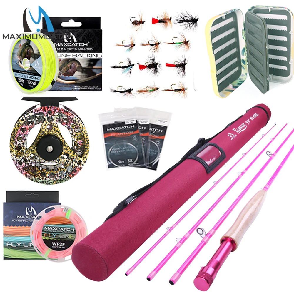 Maximumcatch Fly Fishing Combo Kit - 6'6"/9' 2/5WT Rod & Reel with Flies+Line+Box for Trout/Bass Fishing Tackle
Maximumcatch Fly Fishing Combo Kit - 6'6"/9' 2/5WT Rod & Reel with Flies+Line+Box for Trout/Bass Fishing Tackle