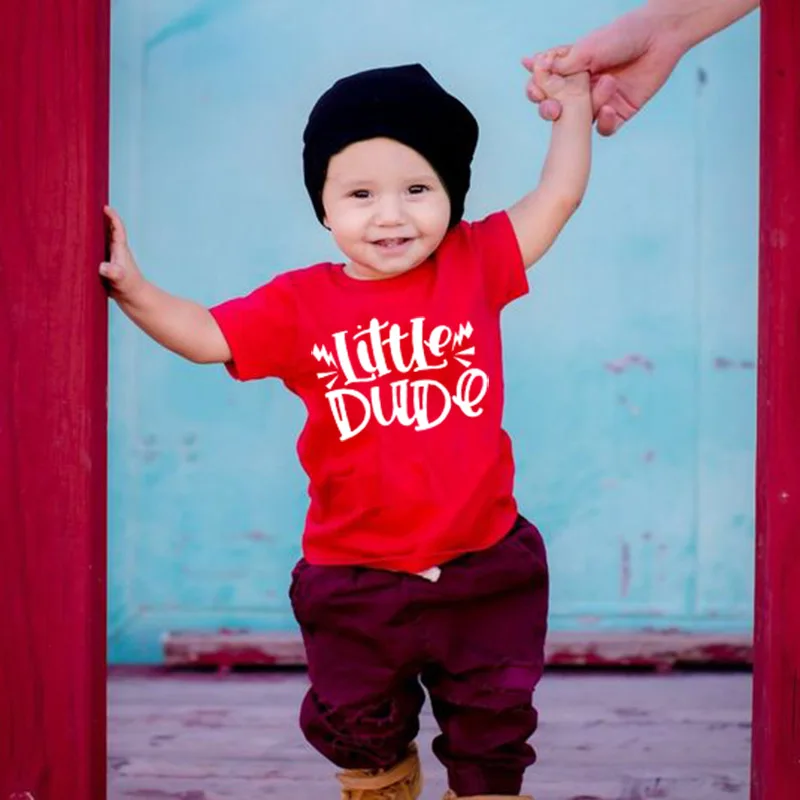 Little Dude Print Kids Tshirt Funny Toddler Boys Girls Short Sleeve Letters Printed T-shirt Casual Children Fashion T Shirt Tops
Little Dude Print Kids Tshirt Funny Toddler Boys Girls Short Sleeve Letters Printed T-shirt Casual Children Fashion T Shirt Tops