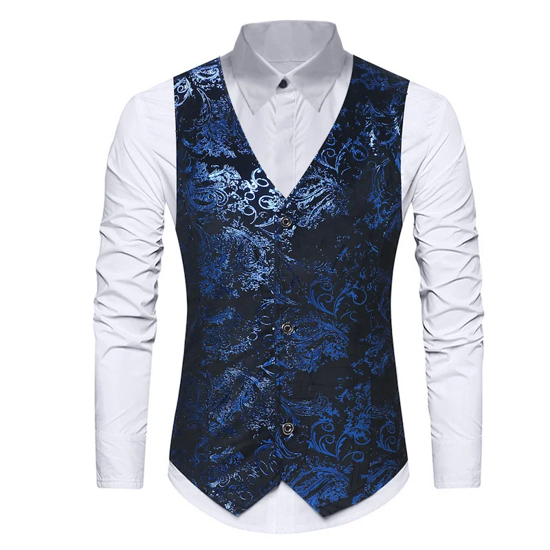 #4811 Flower Printed Vest Men V-neck Vintage Formal Vest Slim Men's Sleeveless Vests Korean Fashion Suits Vest Spring Autumn
#4811 Flower Printed Vest Men V-neck Vintage Formal Vest Slim Men's Sleeveless Vests Korean Fashion Suits Vest Spring Autumn