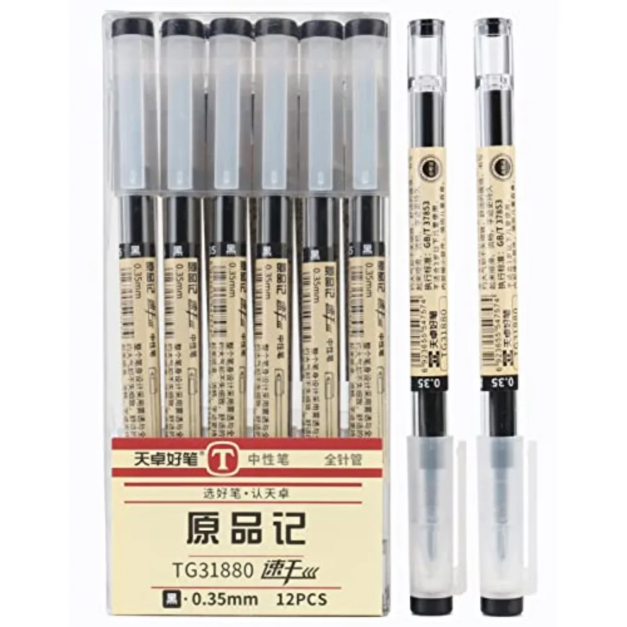 0.35mm Extra-Fine Japanese-Style Rollerball Pens, 12-Pack, Smooth Writing, Gift for Office and School, Note-Taking
0.35mm Extra-Fine Japanese-Style Rollerball Pens, 12-Pack, Smooth Writing, Gift for Office and School, Note-Taking