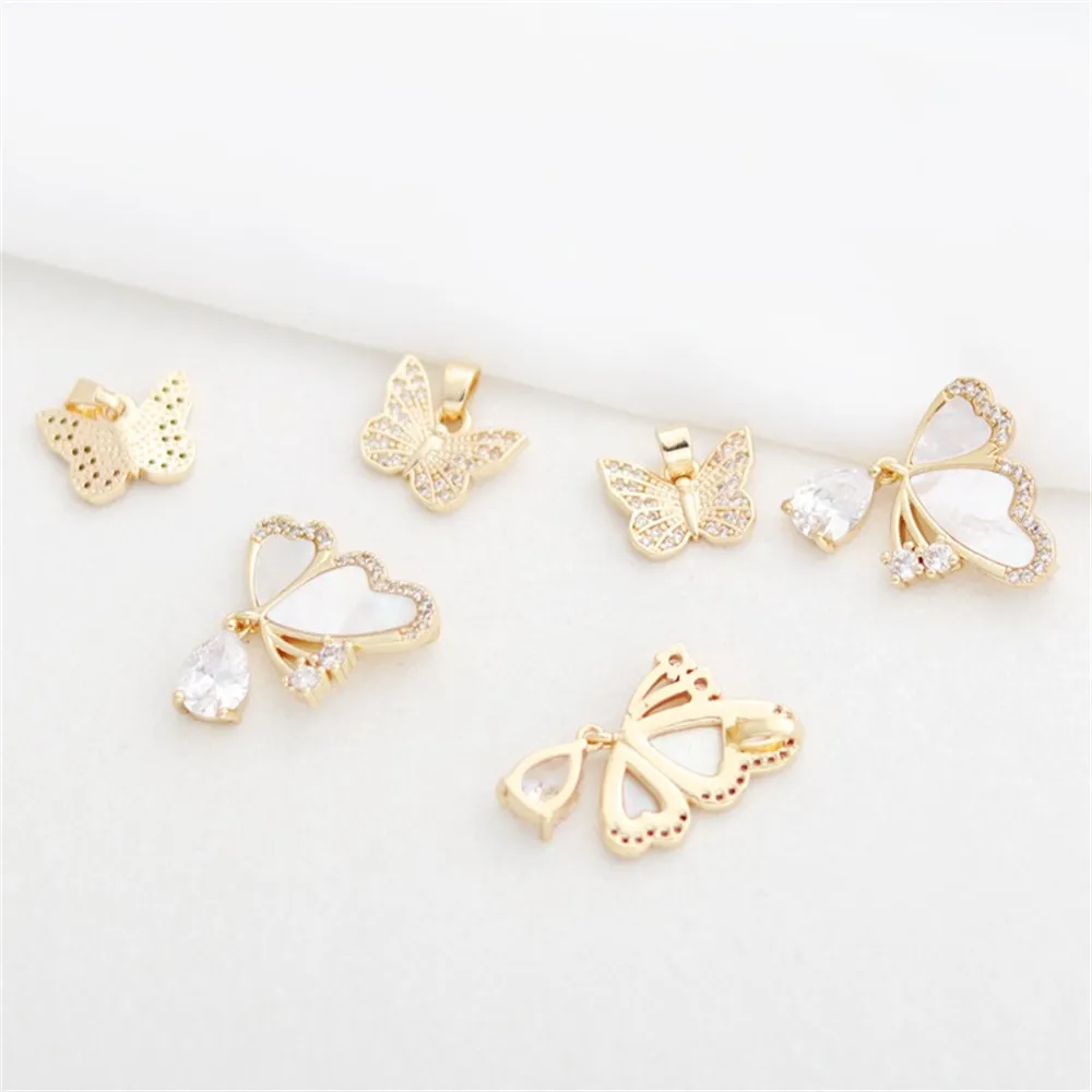 1pcs 14k Gold Color Inlaid Zircon Sticker Butterfly Hanging Water Droplet 20*14mm Pendant Diy Jewelry Accessories Charm Pendant
1pcs 14k Gold Color Inlaid Zircon Sticker Butterfly Hanging Water Droplet 20*14mm Pendant Diy Jewelry Accessories Charm Pendant