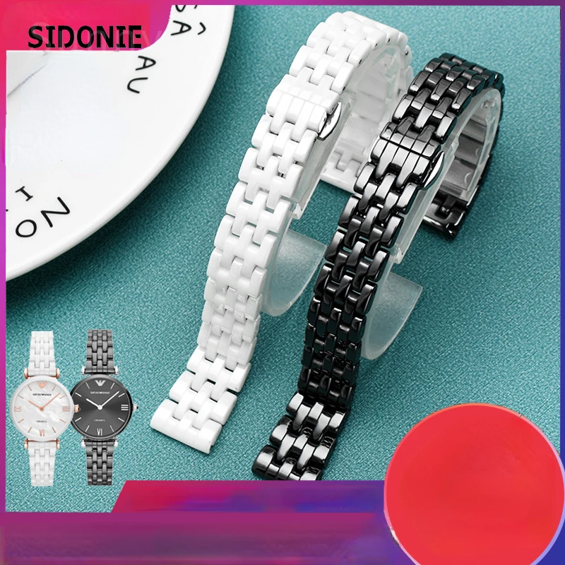 White Ceramic Watch Strap for Armani Ar1485 Ar1486 Ar1487 Ar1479 Ar1480 Women Watchband 14mm Black Watch Band
White Ceramic Watch Strap for Armani Ar1485 Ar1486 Ar1487 Ar1479 Ar1480 Women Watchband 14mm Black Watch Band
