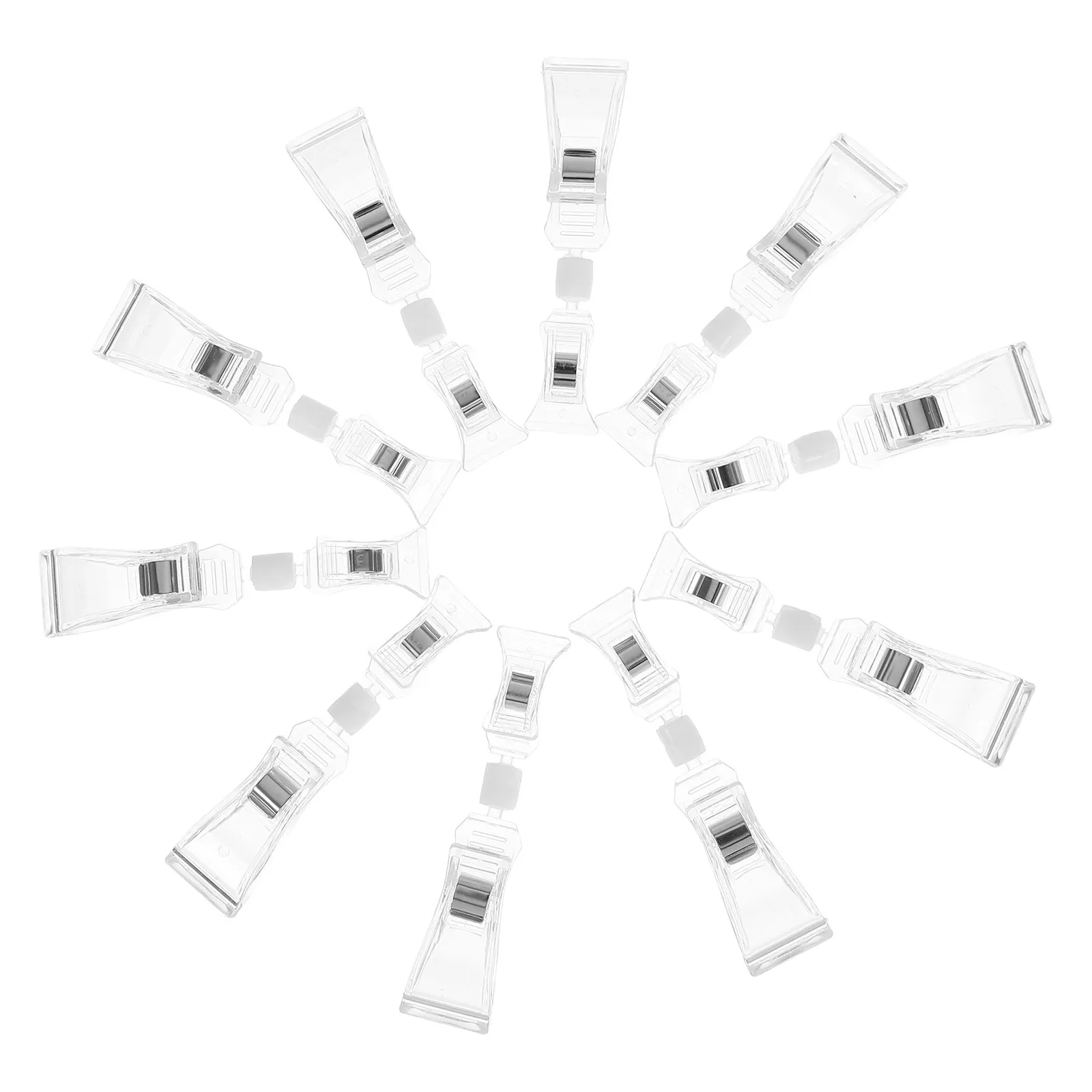 10Pcs Clear Rotatable Sign Clips Plastic Double Sided Display Label Clips Price Tag Holders for Retail Store Supermarket Shelves
10Pcs Clear Rotatable Sign Clips Plastic Double Sided Display Label Clips Price Tag Holders for Retail Store Supermarket Shelves