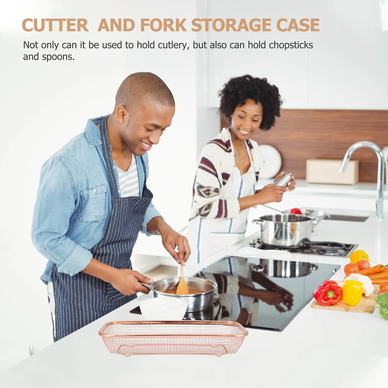 Stainless Steel Chopstick Basket Desktop Cutlery Organizer Multipurpose Storage Holder Spoon Fork Holder Kitchenware Storage
Stainless Steel Chopstick Basket Desktop Cutlery Organizer Multipurpose Storage Holder Spoon Fork Holder Kitchenware Storage