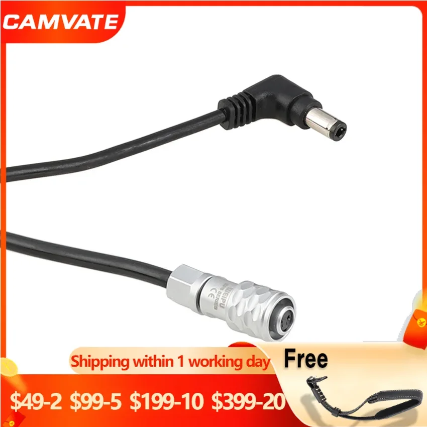 CAMVATE Standard 2.5mm Right-Angle DC Plug Male 2-Pin Barrel Power Coiled Cable Connector For Blackmagic Pocket Cinema Camera 4K
CAMVATE Standard 2.5mm Right-Angle DC Plug Male 2-Pin Barrel Power Coiled Cable Connector For Blackmagic Pocket Cinema Camera 4K