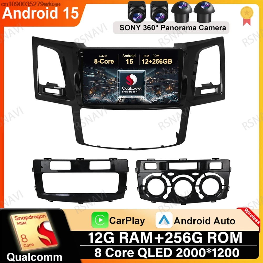 Android 15 For Toyota Fortuner 1 Hilux Revo Vigo 2005 - 2015 BT GPS Navigation Qualcomm QLED Autoradio 5G WIFI Viedo Player DSP
Android 15 For Toyota Fortuner 1 Hilux Revo Vigo 2005 - 2015 BT GPS Navigation Qualcomm QLED Autoradio 5G WIFI Viedo Player DSP