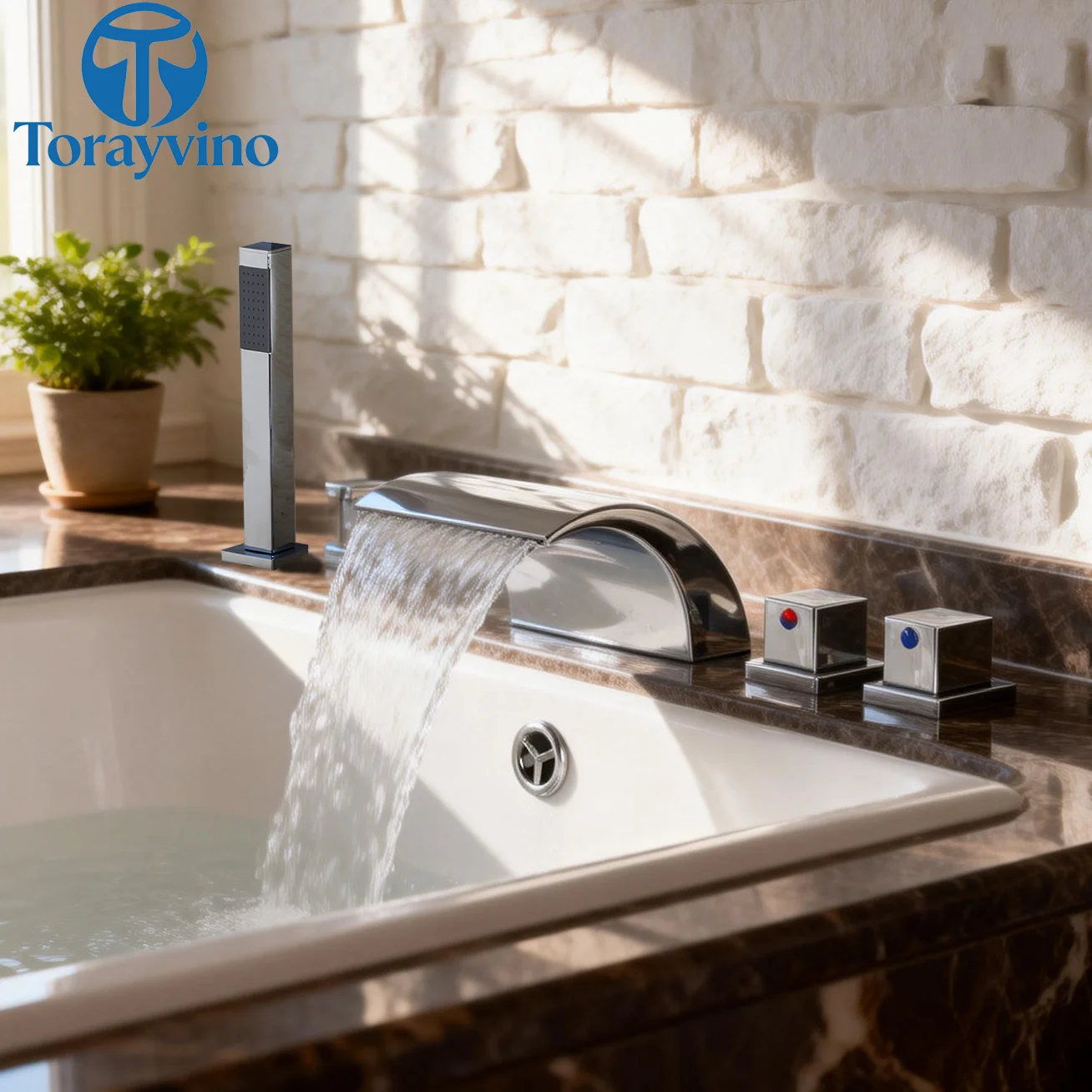 Torayvino 5 Pcs Bathroom Shower Faucet Set Bathtub Shower System 3 Handles with Handheld Deck Mounted Waterfall Sink Mixer Tap
Torayvino 5 Pcs Bathroom Shower Faucet Set Bathtub Shower System 3 Handles with Handheld Deck Mounted Waterfall Sink Mixer Tap