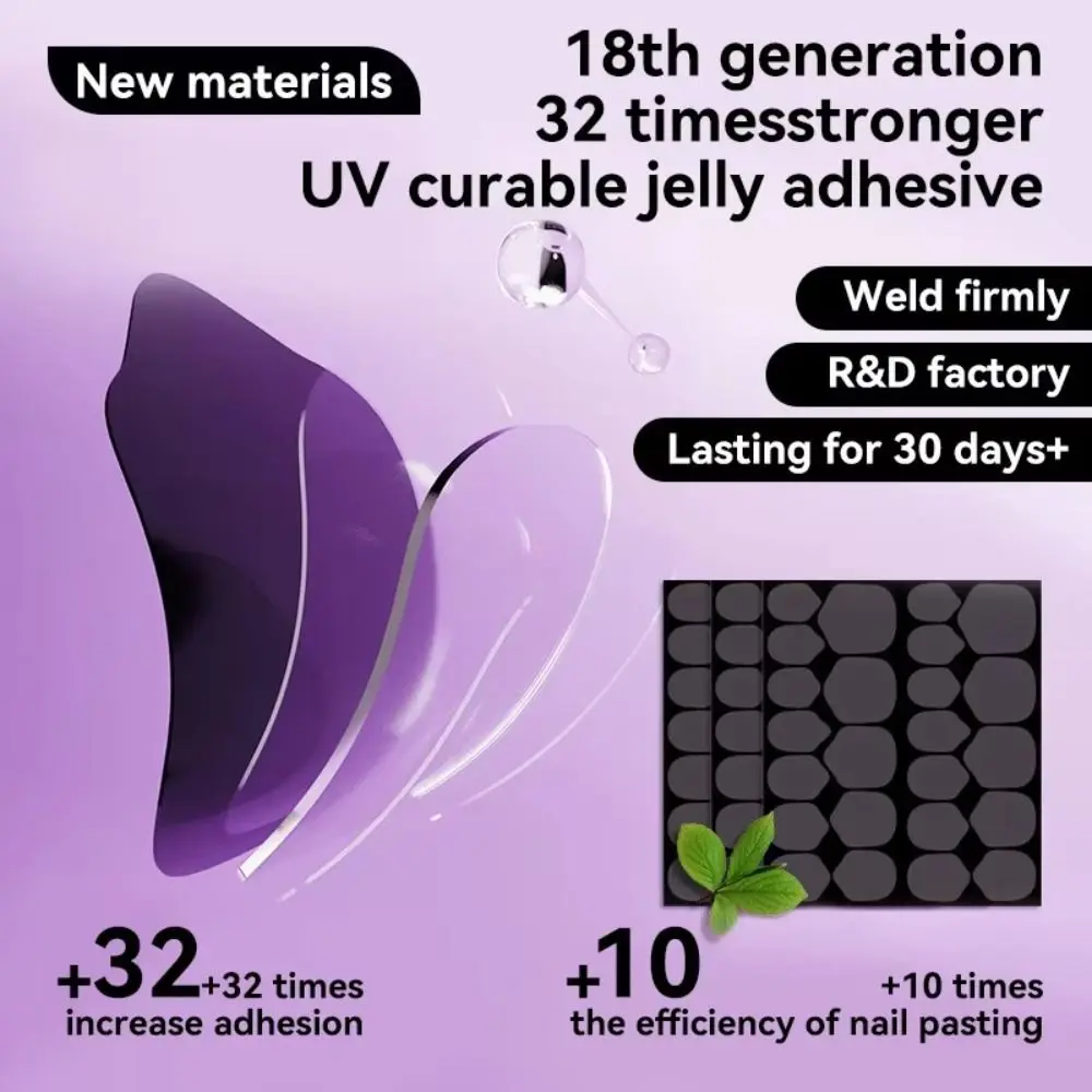 10Sheets/Set Transparent UV Nail Jelly Glue Double Sided Waterproof Nail Glue Sticker Strong Adhesion Press-on Nails Glue
10Sheets/Set Transparent UV Nail Jelly Glue Double Sided Waterproof Nail Glue Sticker Strong Adhesion Press-on Nails Glue