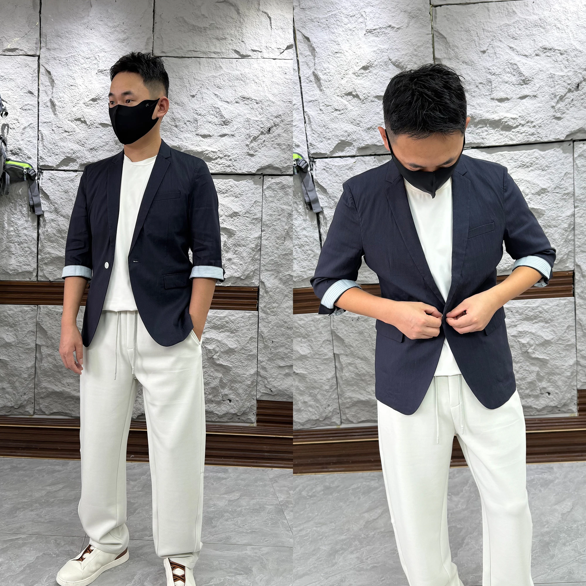 Men's Summer Casual Slim Fit Business Single-breasted Jacket Versatile Simple Style Lambswool Rayon Polyester Blend Coat
Men's Summer Casual Slim Fit Business Single-breasted Jacket Versatile Simple Style Lambswool Rayon Polyester Blend Coat