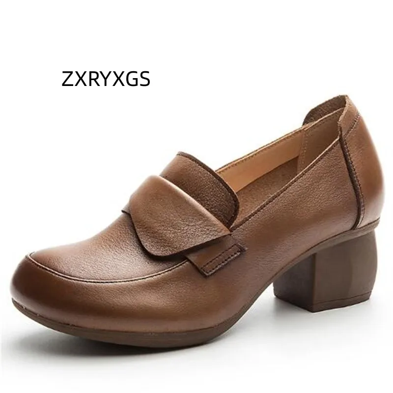 ZXRYXGS 2023 Temperament Elegant Women High Heel Shoes Premium Full Genuine Leather Shoes Classic Retro High-end Woman New Shoes
ZXRYXGS 2023 Temperament Elegant Women High Heel Shoes Premium Full Genuine Leather Shoes Classic Retro High-end Woman New Shoes