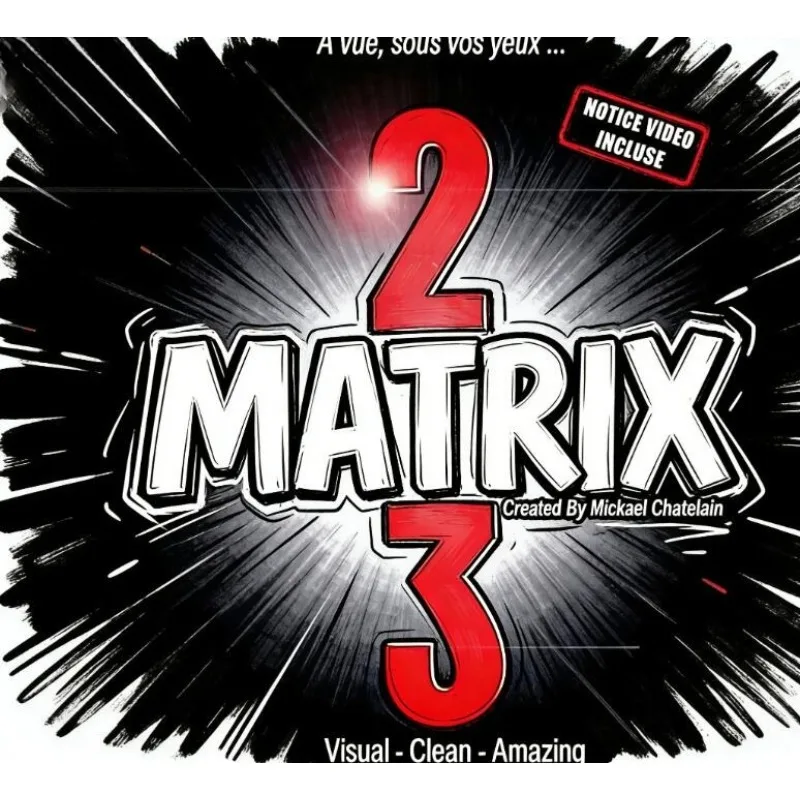 Matrix 2.0 Magic Trick by Mickael Chatelain Close Up Card Gimmick Visual Hole Moving Illusion Stage Street Props Magician
Matrix 2.0 Magic Trick by Mickael Chatelain Close Up Card Gimmick Visual Hole Moving Illusion Stage Street Props Magician