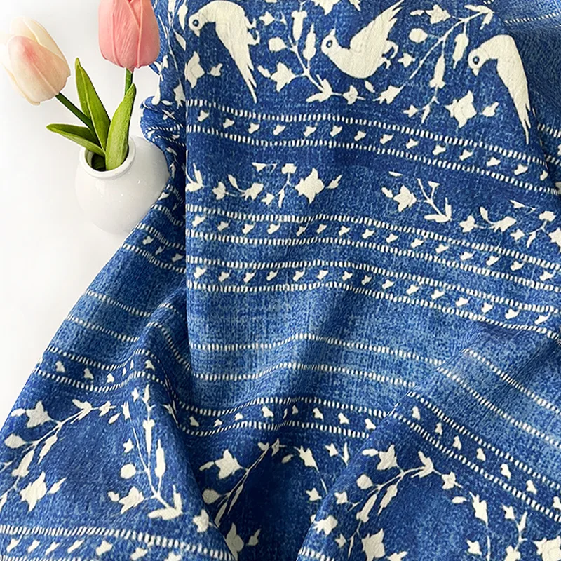 Blue tie-dye ethnic style printed cotton nylon silk fabric for DIY clothing skirts tablecloths curtains home décor fabrics
Blue tie-dye ethnic style printed cotton nylon silk fabric for DIY clothing skirts tablecloths curtains home décor fabrics