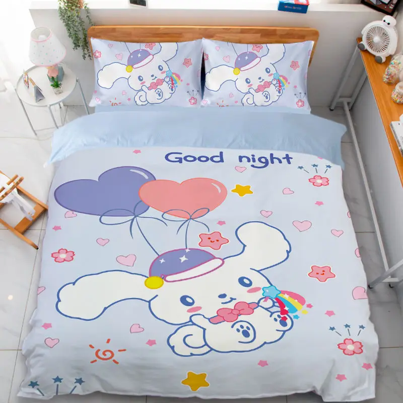 Cinnamoroll Anime Kawaii Sanrio 3 4-Piece Set Quilt Pillow Cover Set Cute Cartoon Ins Bedding Sheet Mat Gifts for Girls
Cinnamoroll Anime Kawaii Sanrio 3 4-Piece Set Quilt Pillow Cover Set Cute Cartoon Ins Bedding Sheet Mat Gifts for Girls