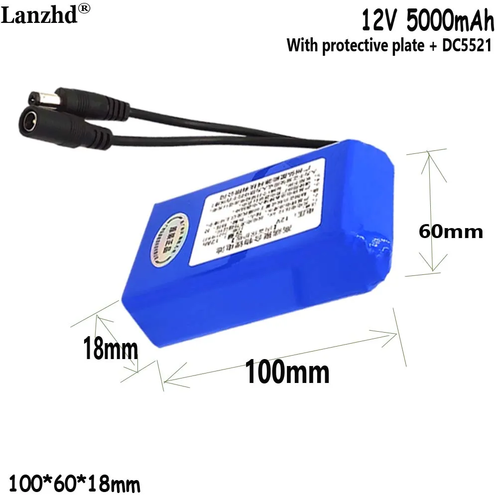 DC 12V polymer lithium battery pack For LED headlamp beekeeper protection suit outdoor booth lighting box small-sized battery
DC 12V polymer lithium battery pack For LED headlamp beekeeper protection suit outdoor booth lighting box small-sized battery