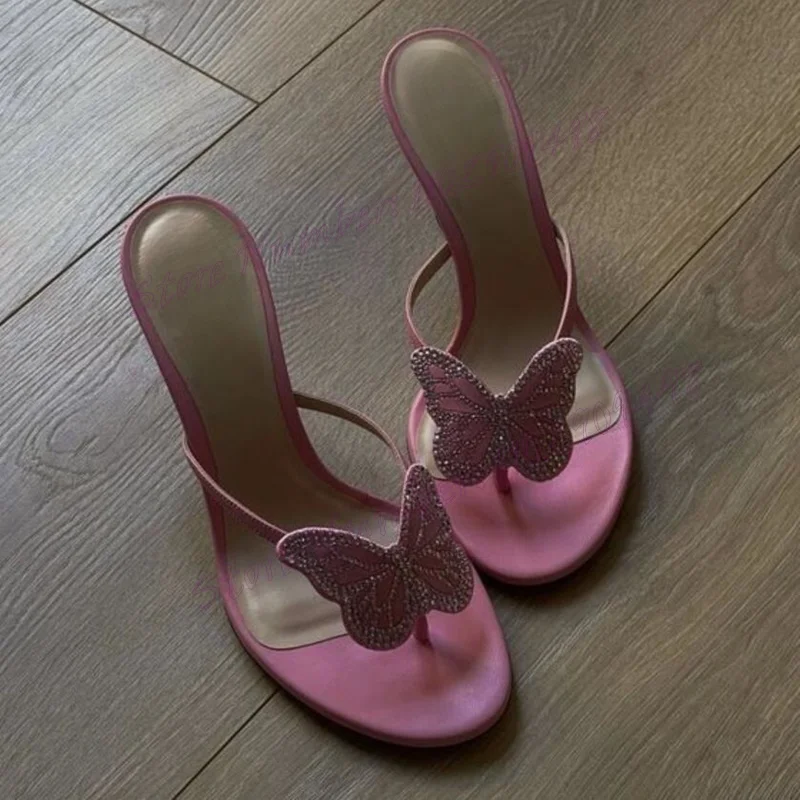 Pink Butterfly Split Toe Slippers Round Toe Shoes for Women Cut Heels Stilettos High Heels Sexy Shoes 2025 Zapatos Para Mujere
Pink Butterfly Split Toe Slippers Round Toe Shoes for Women Cut Heels Stilettos High Heels Sexy Shoes 2025 Zapatos Para Mujere
