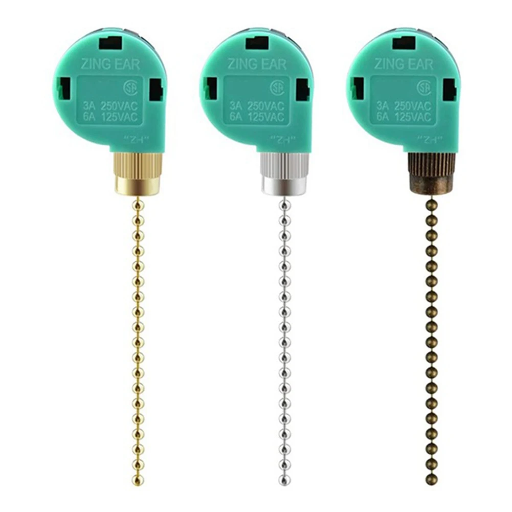 CHFL 4 шт. переключатель потолочного вентилятора Zing Ear ZE-268S6, 3 скорости, 4 провода, контроль скорости, тяговый шнур, детали переключателя бытовой техники (золотой)
CHFL 4 шт. переключатель потолочного вентилятора Zing Ear ZE-268S6, 3 скорости, 4 провода, контроль скорости, тяговый шнур, детали переключателя бытовой техники (золотой)