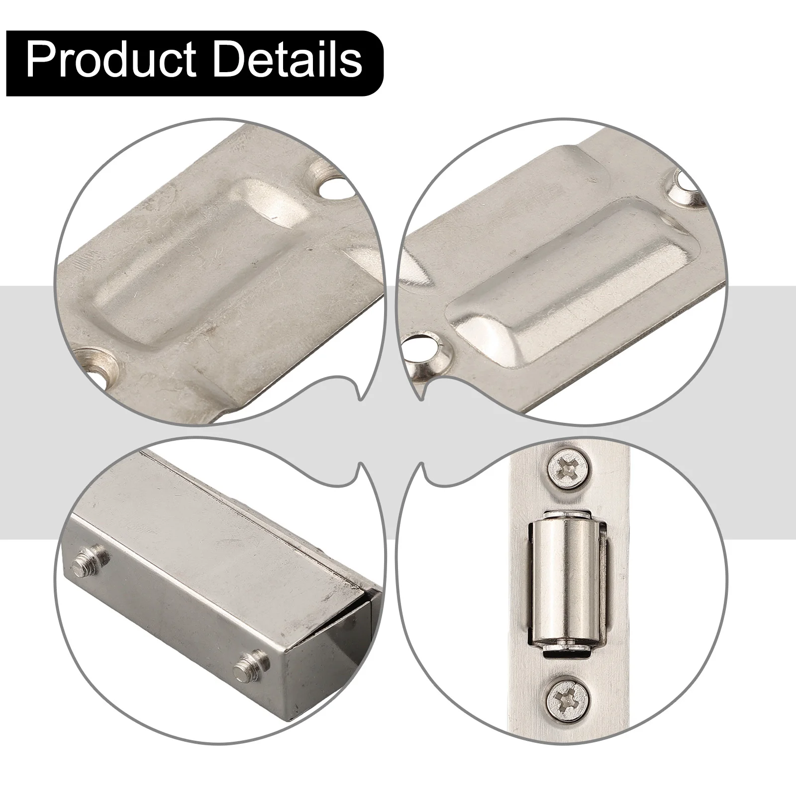 Roller Catch Door Lock Study Accessories Easy Installation Heavy Duty Invisible 90*20mm Stainless Steel Silver
Roller Catch Door Lock Study Accessories Easy Installation Heavy Duty Invisible 90*20mm Stainless Steel Silver