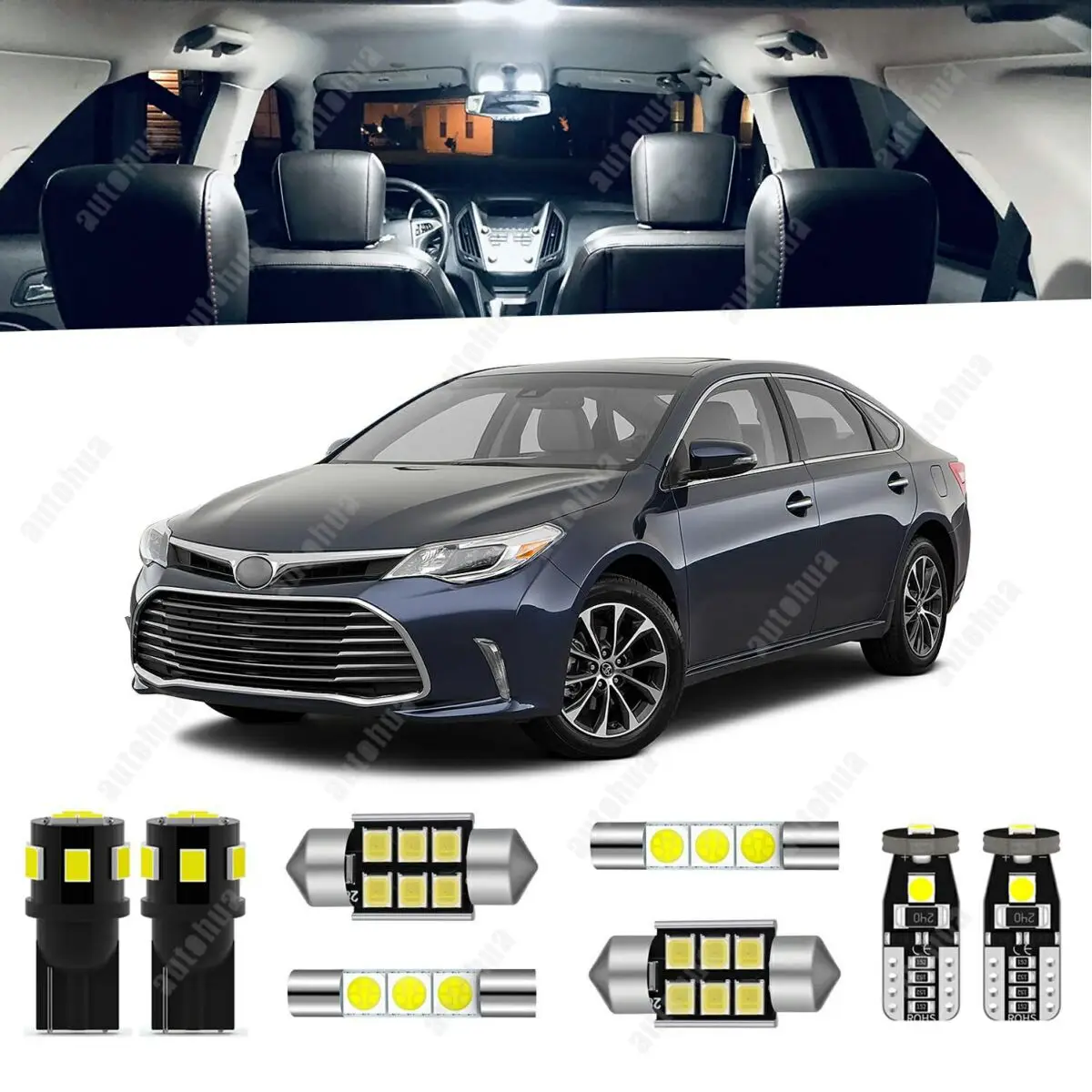 LED Interior Lights For Toyota Avalon 2013-2018 White 6000K LED Lighting 23Pcs
LED Interior Lights For Toyota Avalon 2013-2018 White 6000K LED Lighting 23Pcs