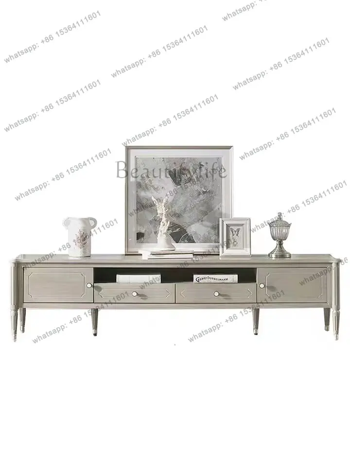 American light luxury living room TV cabinet modern simple solid wood small apartment locker customization
American light luxury living room TV cabinet modern simple solid wood small apartment locker customization