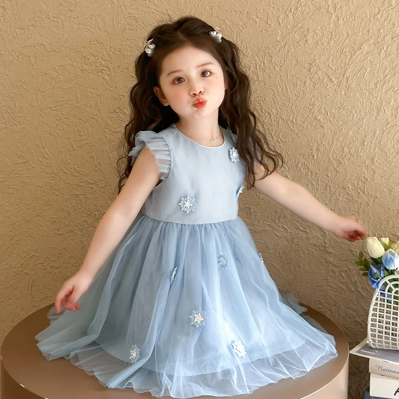 Children's Tulle Dresses Baby Girls Casual Mesh Gown Kids Fashion Birthday Party Vestidos Children Sleeveless Clothing 2-8 Years
Children's Tulle Dresses Baby Girls Casual Mesh Gown Kids Fashion Birthday Party Vestidos Children Sleeveless Clothing 2-8 Years
