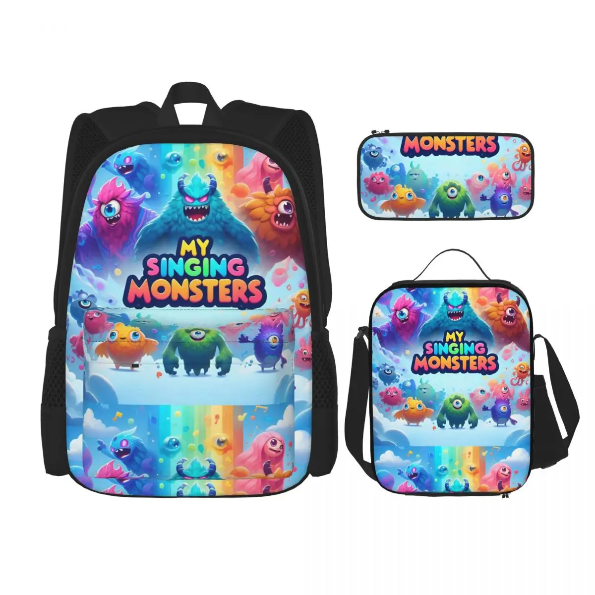 My Singing Monsters Video Game 3pecs/set Backpack for Student College Canvas Bags Lunch bag Pencil Case
My Singing Monsters Video Game 3pecs/set Backpack for Student College Canvas Bags Lunch bag Pencil Case